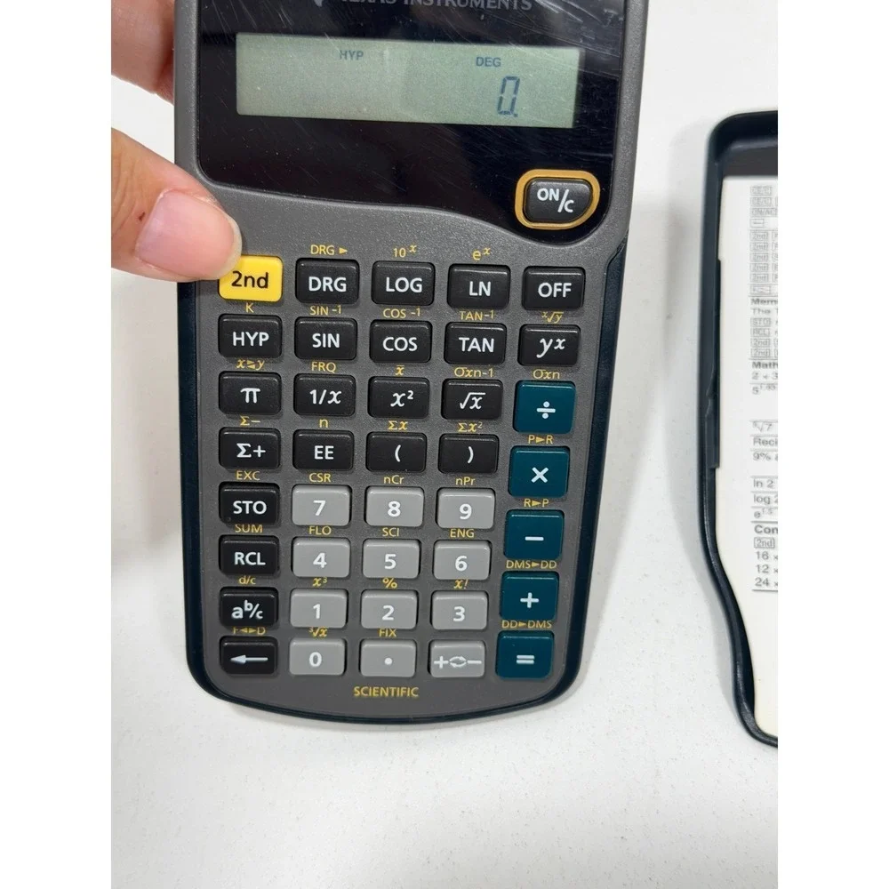 Texas Instruments TI-30XA Scientific Calculator with Slide Case‎ Black Handheld